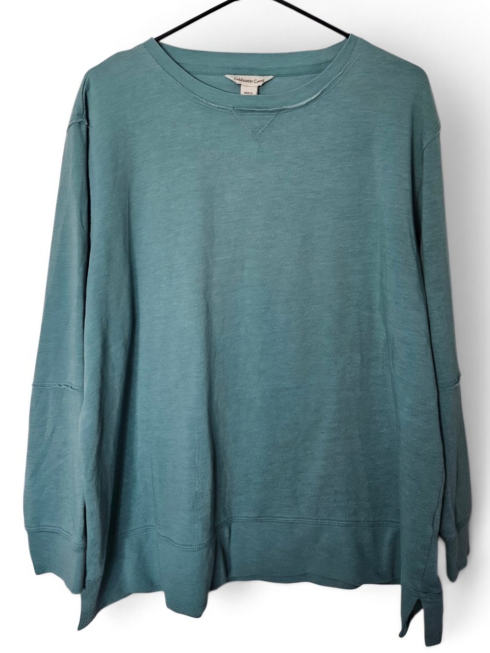 Coldwater Creek Teal Crewneck Sweater